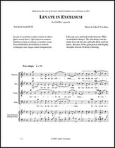 Levate in Excelsum SATB choral sheet music cover